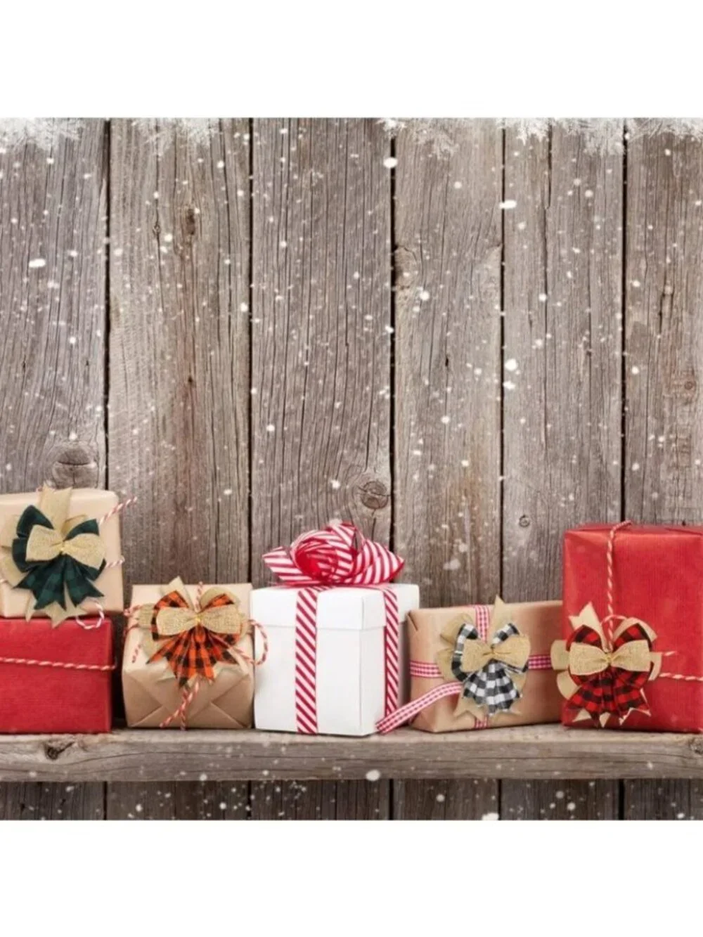 Plaid Bow Gift Wrap 6